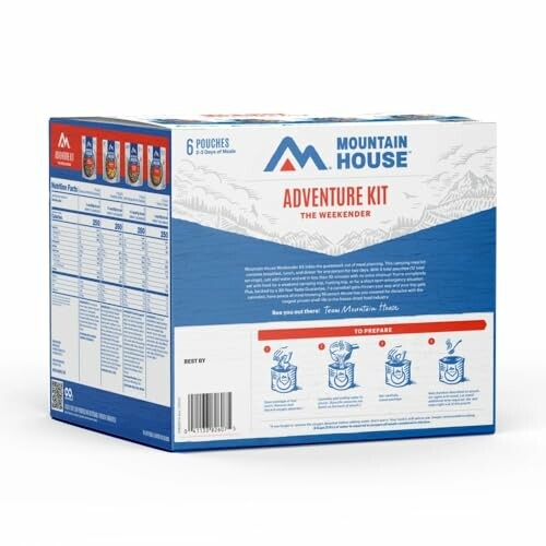 Mountain House Adventure Kit packaging.